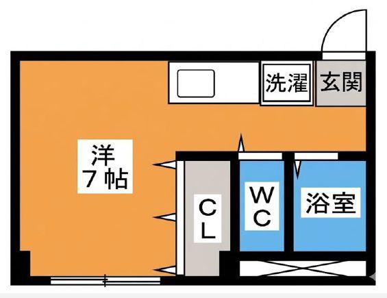 ジャスミン高田馬場(ワンルーム/3階)の間取り写真