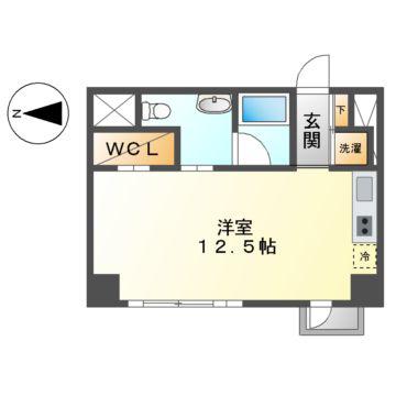 KDXレジデンス東桜I(ワンルーム/9階)の間取り写真
