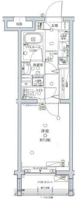 クレヴィスタ池袋ウエスト(1K/5階)の間取り写真