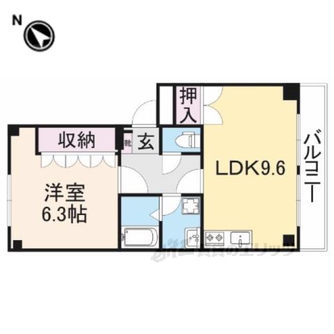 エバーライズ(1LDK/2階)の間取り写真
