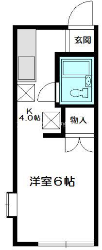 マイメゾン(1K/2階)の間取り写真