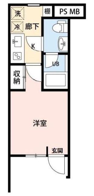 リーフコート(1K/1階)の間取り写真