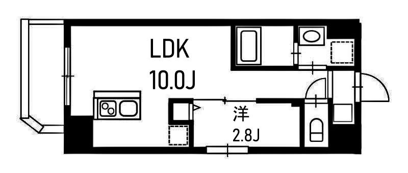 リヴシティ横濱末吉町弐番館(1LDK/6階)の間取り写真