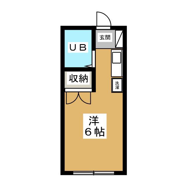 第35クリスタルハイツ(ワンルーム/1階)の間取り写真