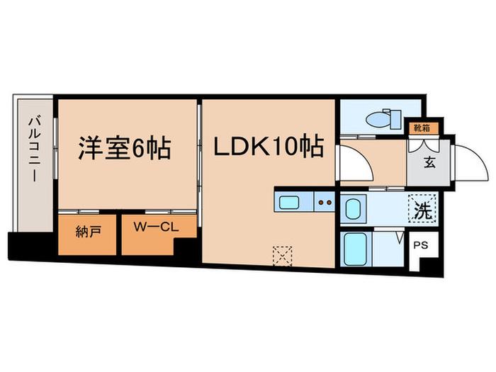 LUMIERE OJI(1LDK/3階)の間取り写真