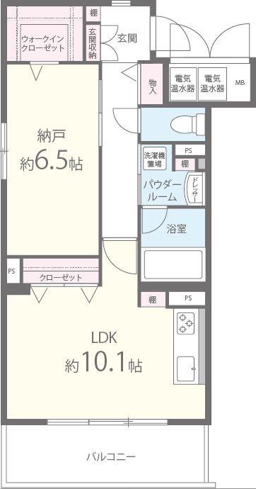 フューチャーマンション(1LDK/2階)の間取り写真