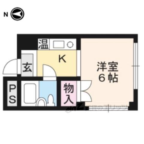 アルバトロッサー(ワンルーム/3階)の間取り写真