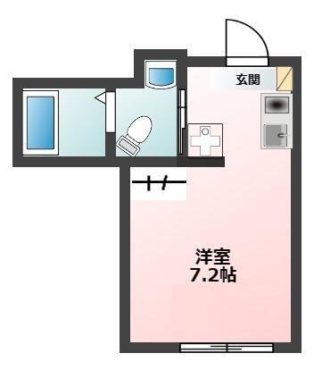 ルラシオン沼袋202(ワンルーム/2階)の間取り写真