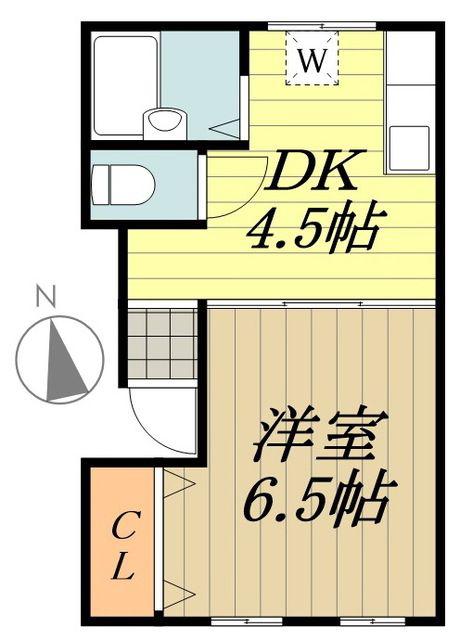 グレース(1SDK/2階)の間取り写真