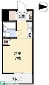 トップ西新井第2(ワンルーム/5階)の間取り写真