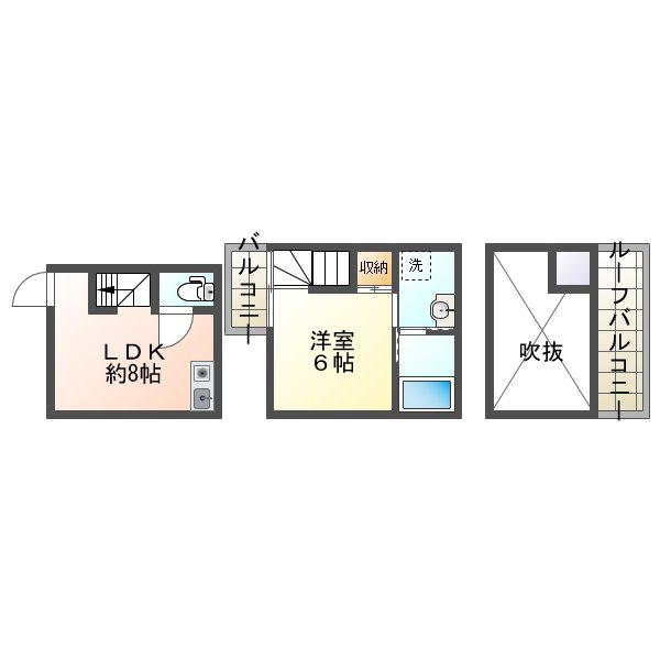 W&R APARTMENT01(1LDK/1階)の間取り写真