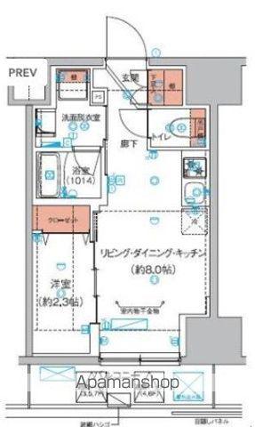 ハーモニーレジデンス巣鴨山手インサイド(1LDK/7階)の間取り写真