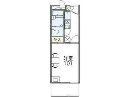 レオパレスグラン ビュイッソン(1K/3階)の間取り写真