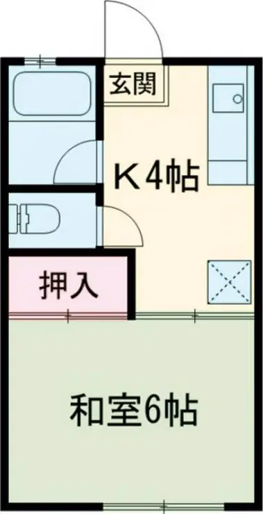 富士見コーポ 2階階 間取り