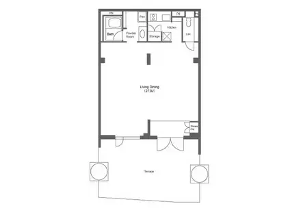 ストーリア神宮前(ワンルーム/1階)の間取り写真