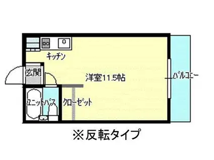 グリンヒルカワシマ(ワンルーム/1階)の間取り写真
