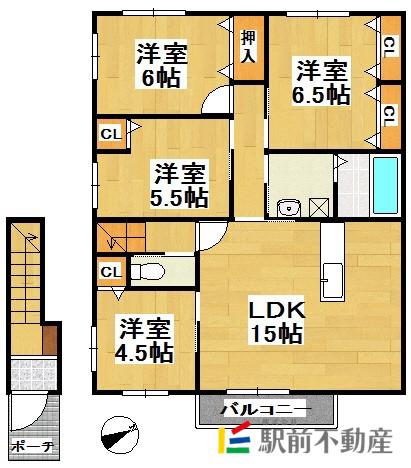プランドール小田(4LDK/2階)の間取り写真