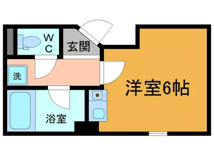 シンエイ第8東船橋マンション(ワンルーム/2階)の間取り写真