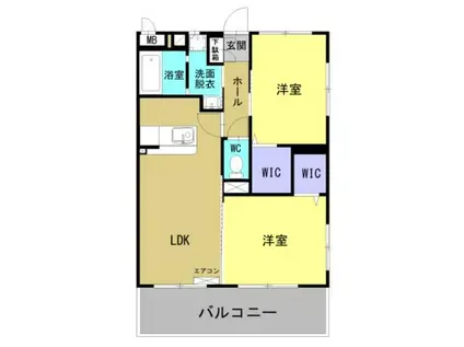 昭栄町NKマンション(2LDK/3階)の間取り写真
