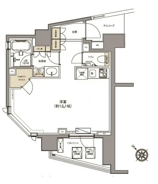 ガーデニア赤坂 9階階 間取り