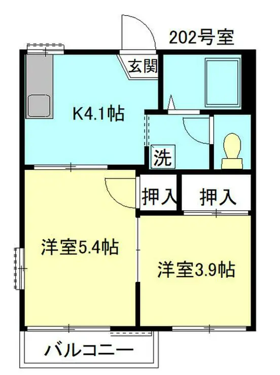 ハイムミノワ 2階階 間取り
