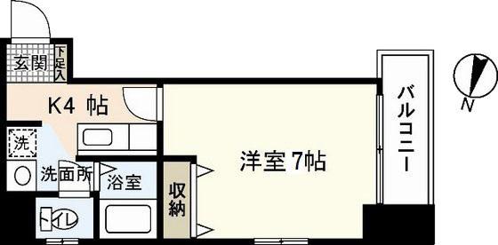 SHOKI BLDG大手町(1K/3階)の間取り写真