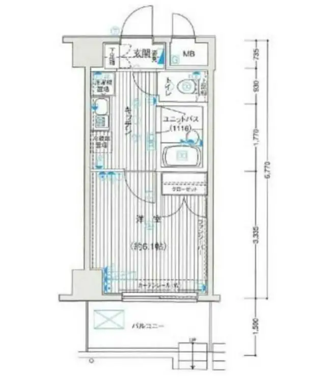 ヴェルトウォーターフロント 1階階 間取り