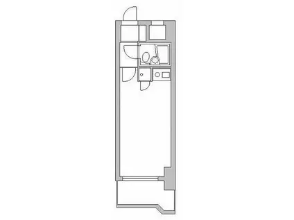 ライオンズプラザ海老名(ワンルーム/2階)の間取り写真