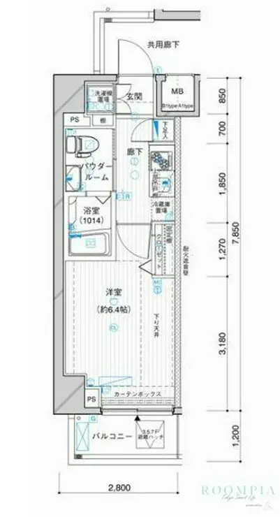 メインステージ洗足池 3階階 間取り