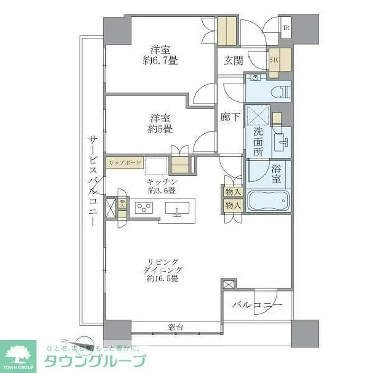Brillia Towers目黒ノースレジデンス 22階階 間取り