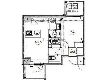 S-RESIDENCE両国SEREA(1LDK/9階)の間取り写真