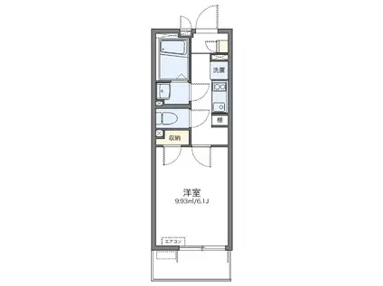 レオネクストエトワールシャトー(1K/1階)の間取り写真