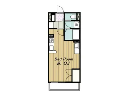 レオネクスト日野万願寺(ワンルーム/2階)の間取り写真