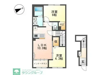 LA RECOLTE (2LDK/2階)の間取り写真