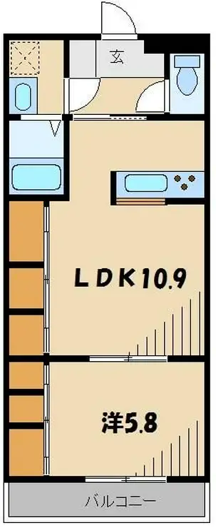 サンハイツ小手指 1階階 間取り