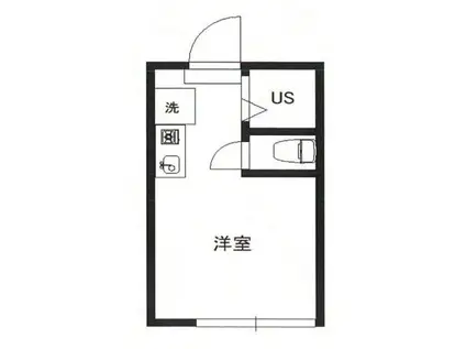 グラード明大前N(ワンルーム/1階)の間取り写真