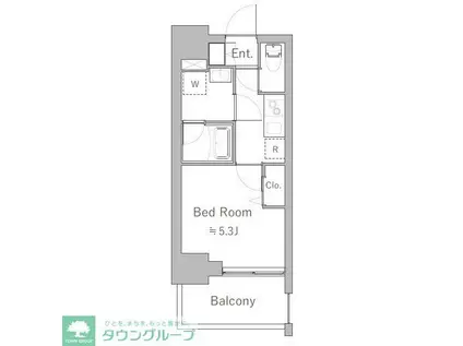 SPコート四ツ木(1K/5階)の間取り写真