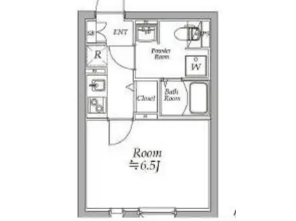 アトリオフラッツ板橋本町(1K/1階)の間取り写真