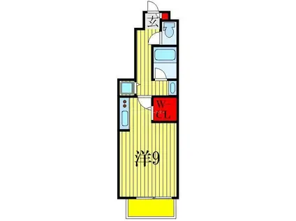 コンフォース(ワンルーム/1階)の間取り写真