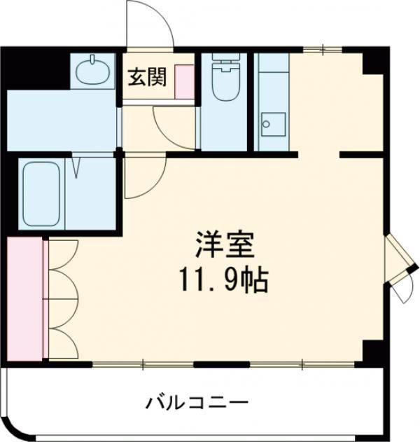 フルハウス夢の森(ワンルーム/2階)の間取り写真