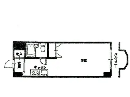メゾン・ド・グルー(ワンルーム/3階)の間取り写真