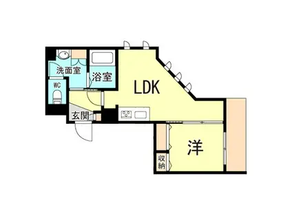 SHAMAISON SIETE PUERTASI(1LDK/2階)の間取り写真