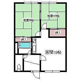ノエル神楽(2LDK/2階)の間取り写真