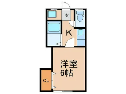 エフィール板橋(1K/3階)の間取り写真