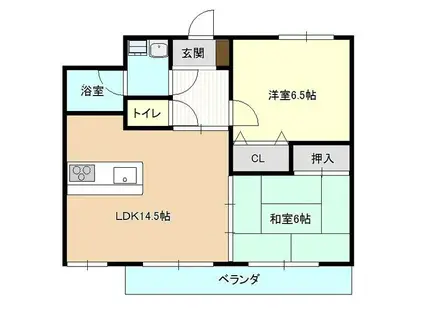 KODAヒルズ田園調布(2LDK/1階)の間取り写真