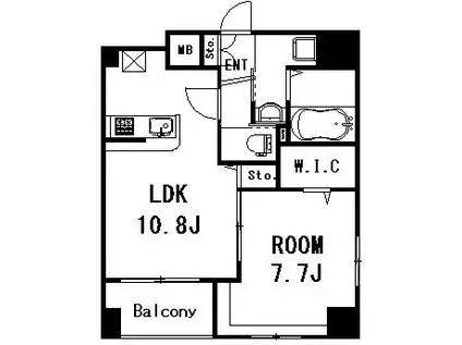 PAZ-CLASSE本郷春木町 PAZ-CLASSE本郷春木町(1LDK/9階)の間取り写真
