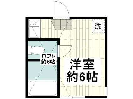 ユナイト上星川クライストチャーチ(ワンルーム/2階)の間取り写真