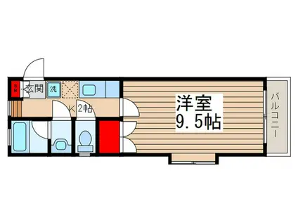 ボスコ・ヴァレ(1K/3階)の間取り写真