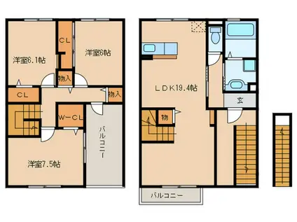 ルミナーレ(3LDK/2階)の間取り写真