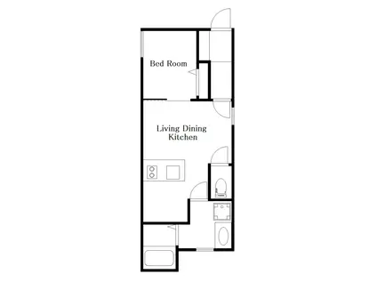三軒茶屋PJ(1LDK/2階)の間取り写真